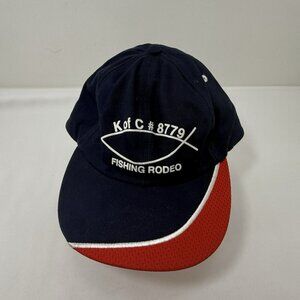 Fishing Rodeo Kofc 8779 Baseball Hat Cap Fish Logo Symbol Embroidered Adjustable